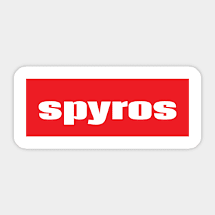 Spyros Spiro Sticker